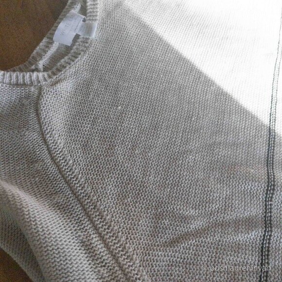 The White Company 100% Linen Striped Sweater – US Size 6 - Picture 3 of 11